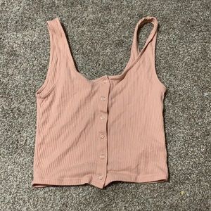 H&M Cropped Pink Shirt